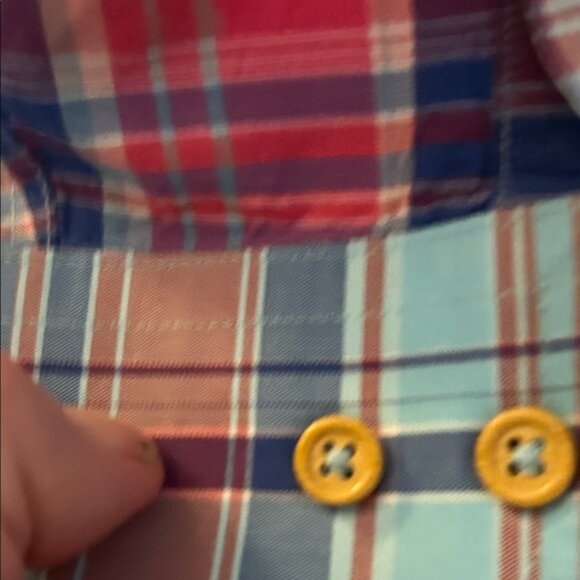 Southern Proper Men's Red and Blue Plaid Shirt XLT. - Picture 3 of 4